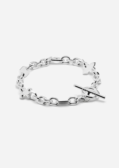 Unité Vector Chain Bracelet - Silver Plated by Skultuna