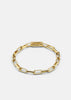 Gold plated Traverse Chain bracelet by Skultuna, showcasing a delicate chain design on a neutral background.