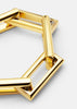 Gold plated Skultuna Relier bracelet with sleek, minimalist design, showcasing fine craftsmanship and elegant accessories.
