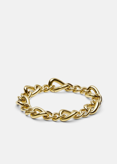 Cuba Chain Bracelet - Gold Plated by Skultuna