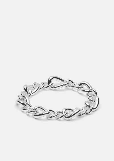 Cuba Chain Bracelet - Silver Plated by Skultuna