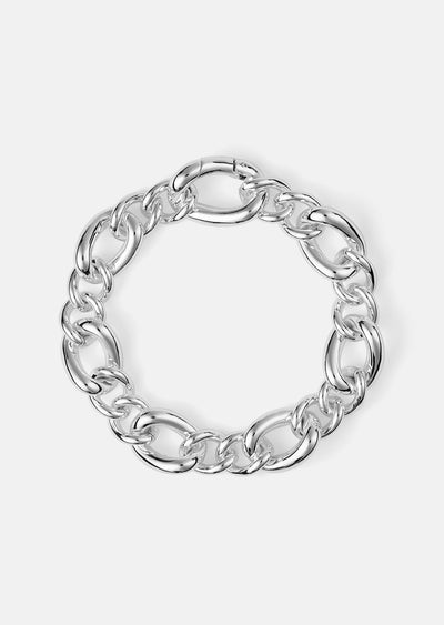 Cuba Chain Bracelet - Silver Plated by Skultuna