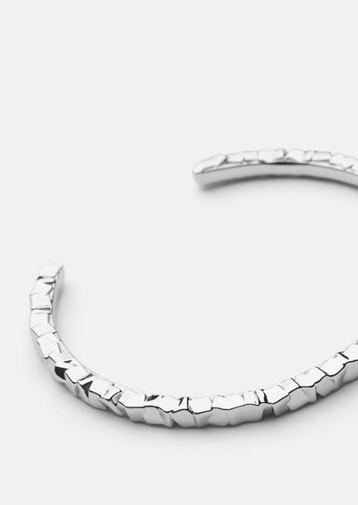 Morph Cuff Thin - Silver Plated by Skultana