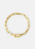 Gold plated Traverse Chain bracelet by Skultuna, featuring intricate chain links, displayed on a neutral background.