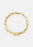Gold plated Traverse Chain bracelet by Skultuna, featuring intricate chain links, displayed on a neutral background.