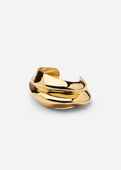 Écume De Mer Bangle - Gold Plated by Skultana