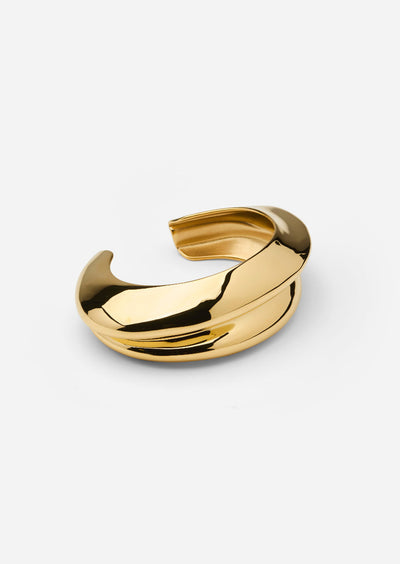 Écume De Mer Petit Bangle - Gold Plated by Skultana