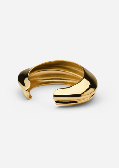 Écume De Mer Petit Bangle - Gold Plated by Skultana