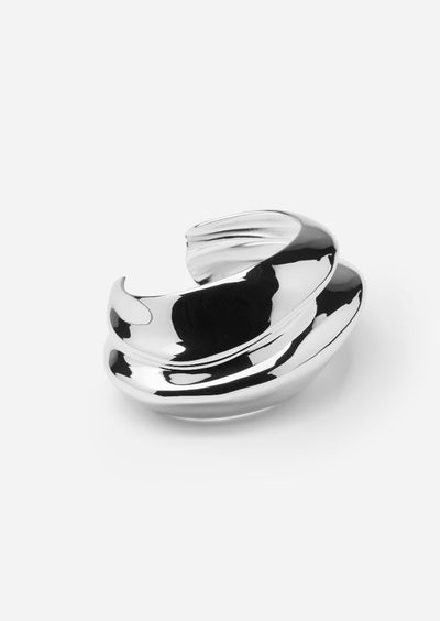 Écume De Mer Bangle - Silver Plated by Skultana