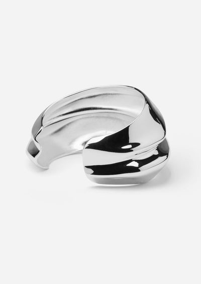 Écume De Mer Bangle - Silver Plated by Skultana