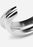 Silver plated Écume de Mer Petit Bangle by Skultuna, showcasing a delicate, textured silver jewelry accessory on a plain background.