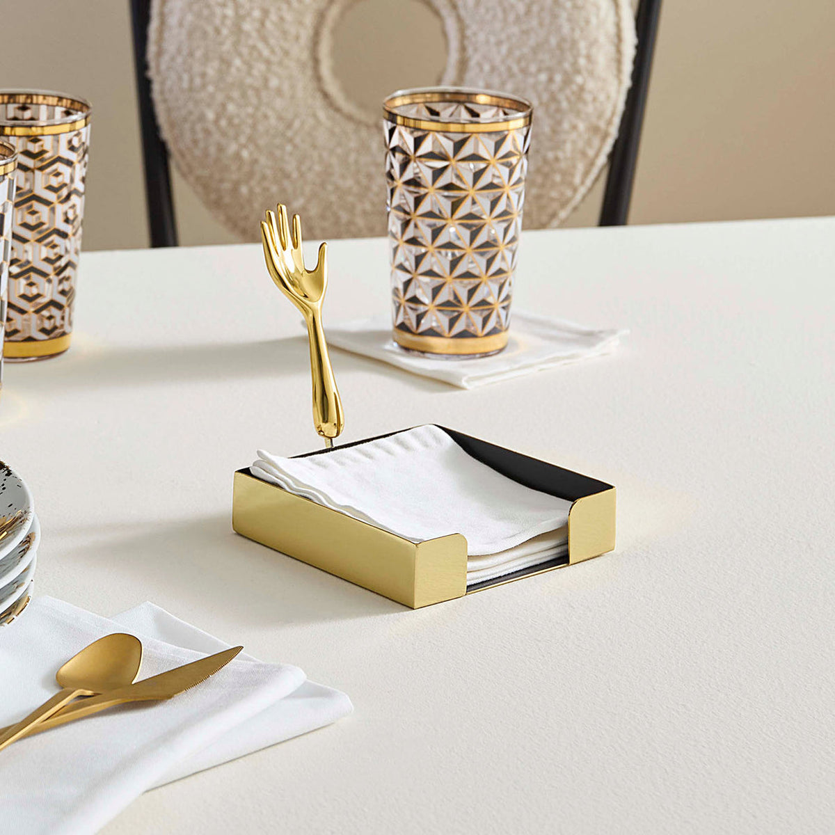 Eve Cocktail Napkin Holder by Jonathan Adler