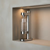Stelton Brus Carbonator accessory in sleek steel, designed for easy carbonation of beverages.