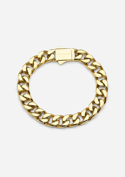 Gold plated Grande Paul Chain Bracelet by Skultuna, showcasing a stylish accessory with linked chain design.