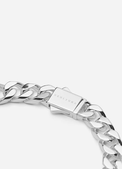 Silver plated Grande Paul Chain bracelet by Skultuna, featuring a sleek chain design and polished finish.