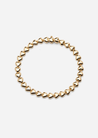 Mille Coeurs Bracelet - Gold Vermeil by Skultuna