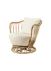 Grace Lounge Chair - Entièrement rembourrée par Gubi