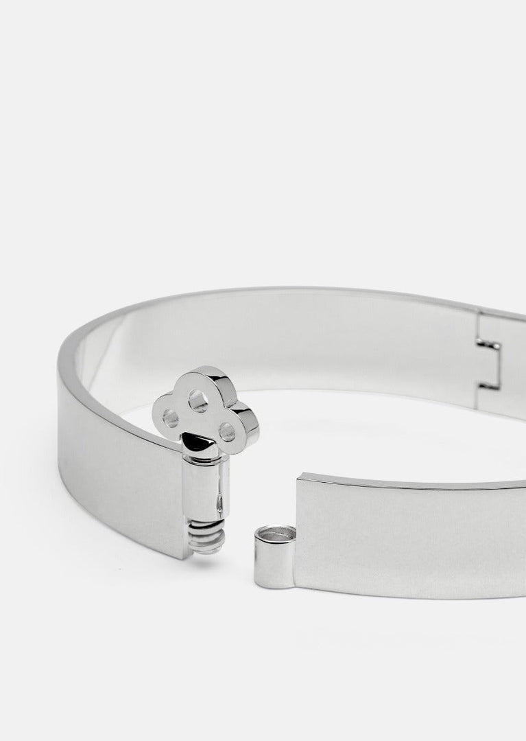 Key Lock Bangle - Silver Plated by Skultuna