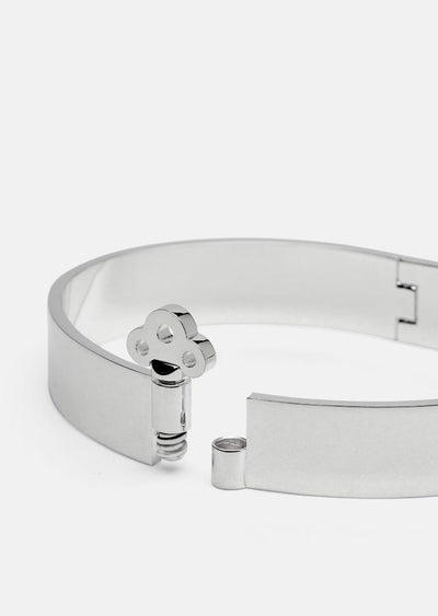 Key Lock Bangle - Silver Plated by Skultuna