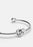 Silver plated Together Petit Cuff bracelet by Skultuna, showcasing a minimalist accessory with sleek, modern design.