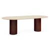 Travertine Capsule Dining Table by Jonathan Adler