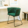 Modern Captain Chair by Bend Goods with a sleek square-shaped metal frame and cozy cushioned seat, perfect for stylish seating.