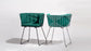 Bend Goods Captain Wire Chair in black with a curved metal frame and woven wire seat, modern seating for indoor or outdoor use.