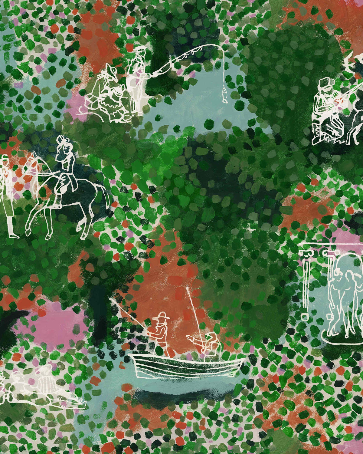 CASTLE'S GARDEN Wallpaper by Mindthegap