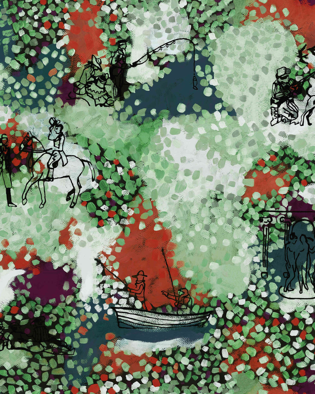 CASTLE'S GARDEN Wallpaper by Mindthegap
