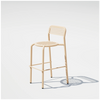Bend Goods Coffee House Counter Stool in tan with a modern metal frame, ideal for kitchen or bar seating.