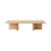 Conrad lounge table by Audo Copenhagen, natural oak finish, showcasing a sleek, modern design with a smooth tabletop and sturdy legs.