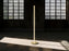 Coordinates Floor lamp by Flos in champagne finish with sleek, modern design and adjustable lighting features.