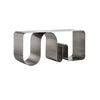 AYTM Curva Solid Bench in silver, modern seating with sleek design, featuring a sturdy rectangular shape and smooth finish.