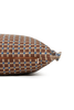 Checker cushion in cocoa brown by Lorena Canals, featuring a classic checked pattern
