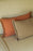 Checker Cushion by Lorena Canals in terracotta with a classic checked pattern