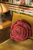 Rose cushion by Lorena Canals in a soft floral design, decorative accessory for sofas and beds
