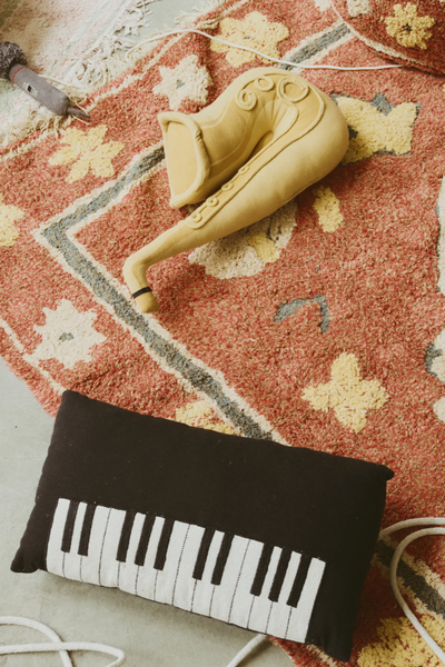 Saxophone Cushion by Lorena Canals