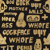 BKS 01-04 Cursing Print Wallpaper - Bas Kosters by NLXL