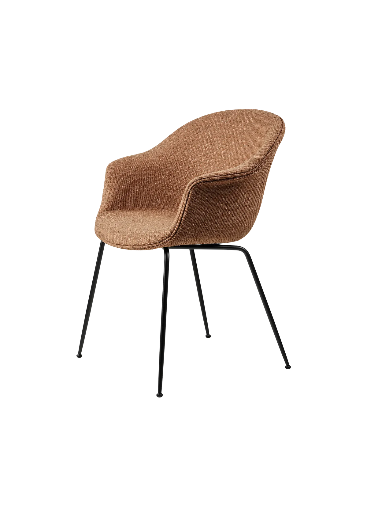Bat Dining Chair - Fully Upholstered - Conic Base by Gubi