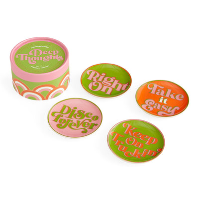 Deep Thoughts Coasters by Jonathan Adler