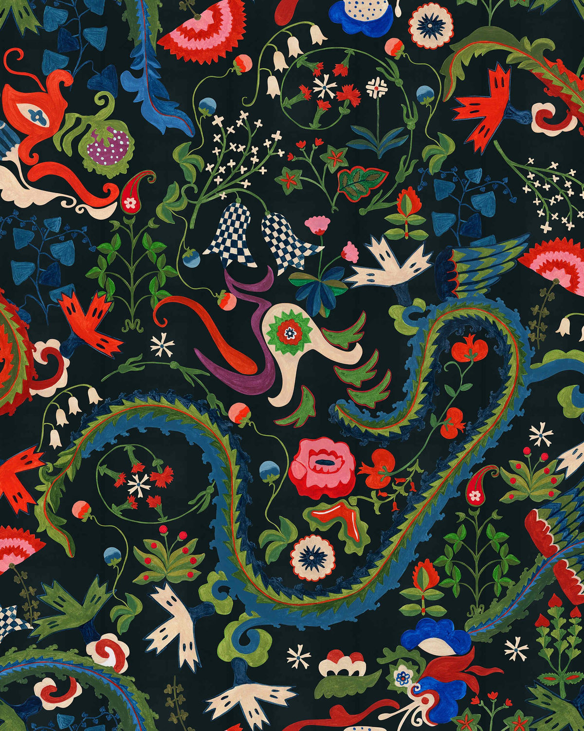 DRAGON FLOWER Wallpaper by Mindthegap