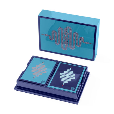 Eden Lacquer Card Set - Blue by Jonathan Adler