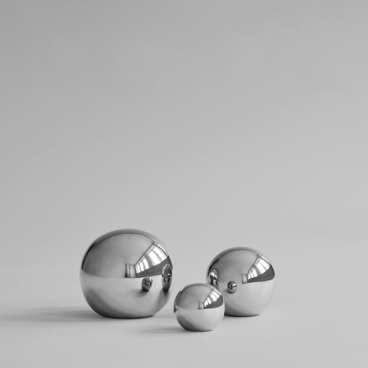 Gallery Balls, Set of 3 - Chrome by 101 Copenhagen