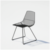 Black Ethel Chair by Bend Goods, modern seating with a sleek metal frame and open design, perfect for contemporary interiors.