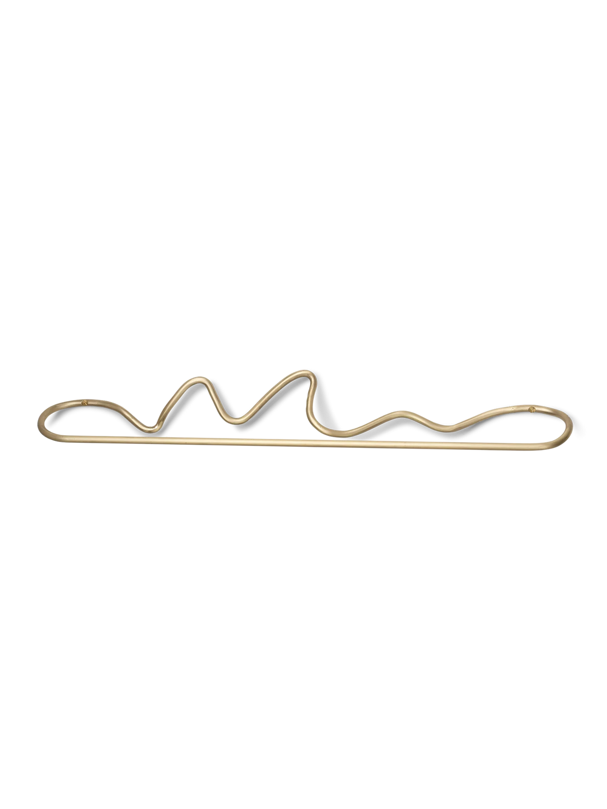 Curvature Towel Hanger Brass