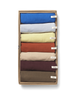 Set of 7 Ferm Living Day Tea Towels featuring calm, minimalist designs, perfect as kitchen accessories.
