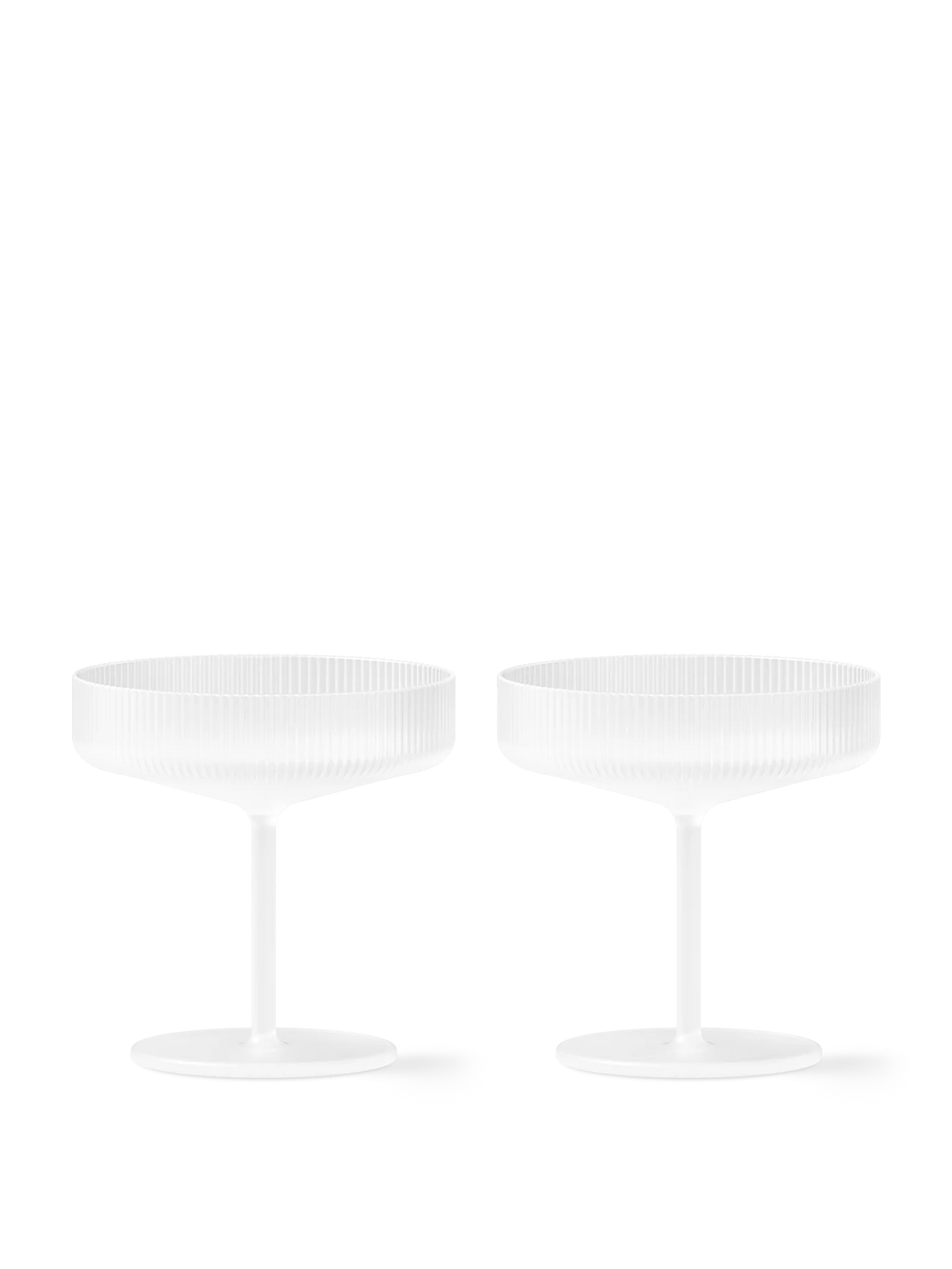 Coupes à champagne Ripple de Ferm Living