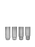 Frosted Ripple Long Drink Glasses by Ferm Living, elegant accessories with textured glass surface for stylish beverages.