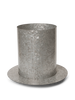 Galvanized medium Auran Pot by Ferm Living, a stylish accessories piece with a sleek, modern design, perfect for home decor.