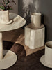 Galvanized medium Auran pot by Ferm Living, stylish accessories for indoor or outdoor plant display.